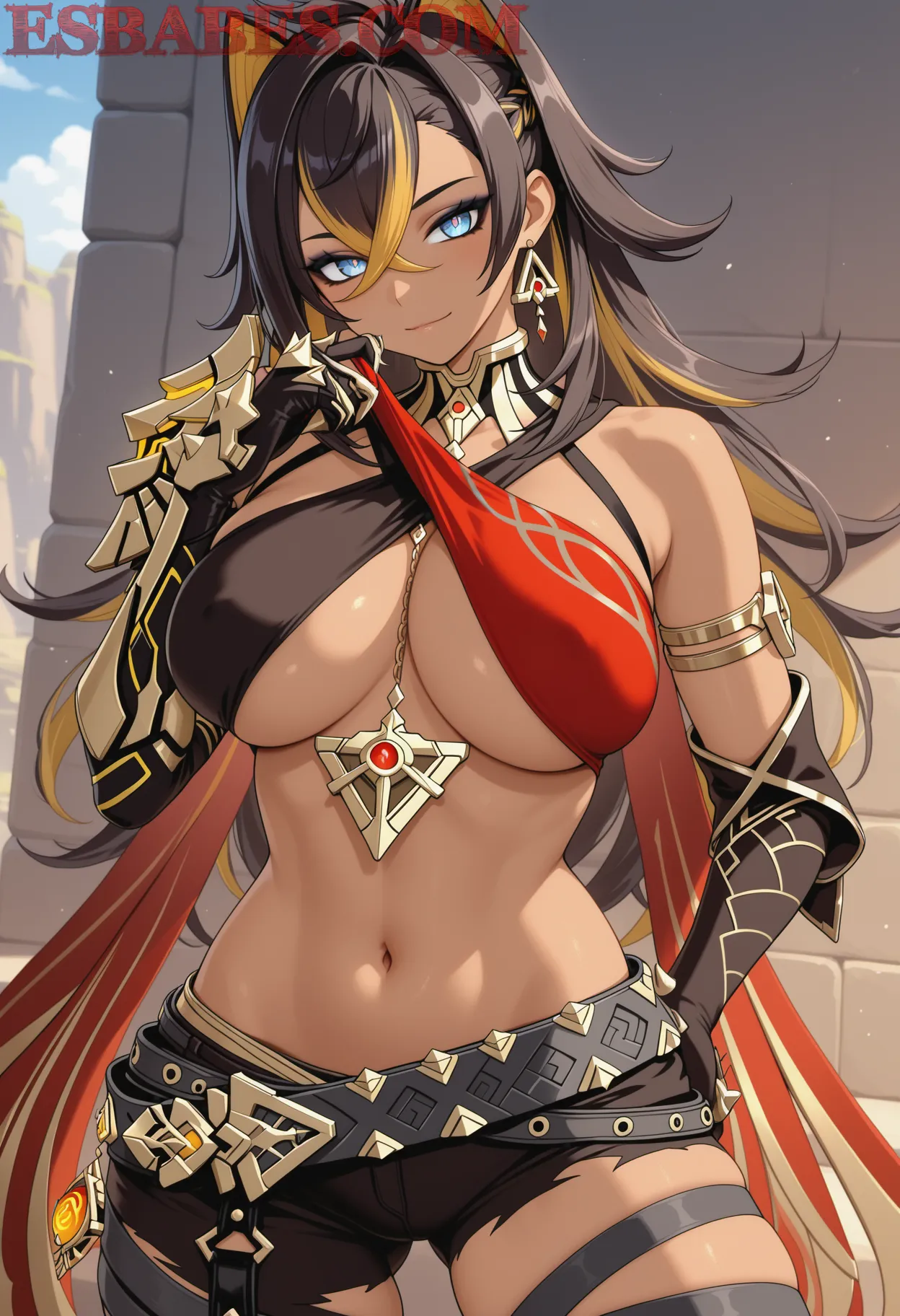 Arte ilustración increíble de Naruto Demon Slayer Anime Season Oshi No Ko Shounen Ai generado por IA