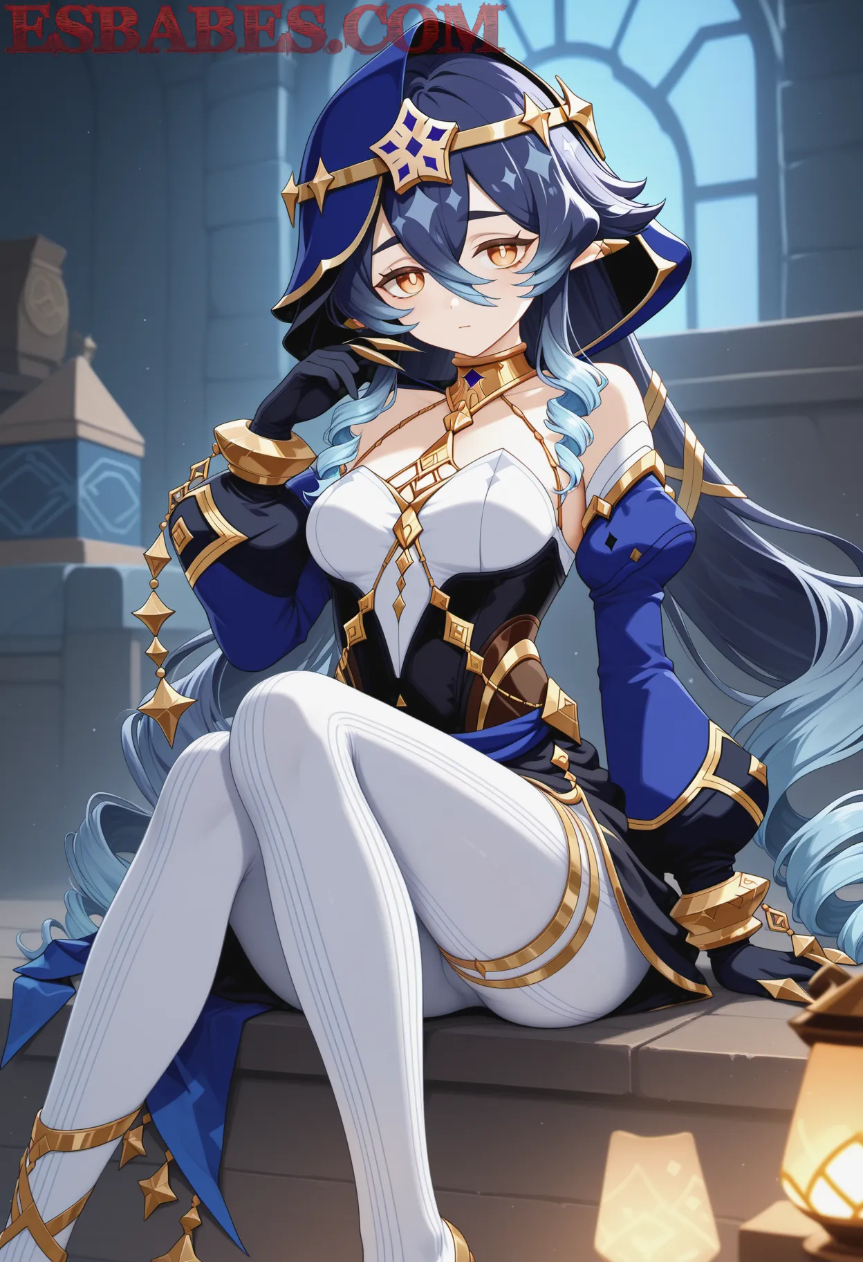 Arte ilustración increíble de Naruto Yuri Bara Lolicon Maid generado por IA