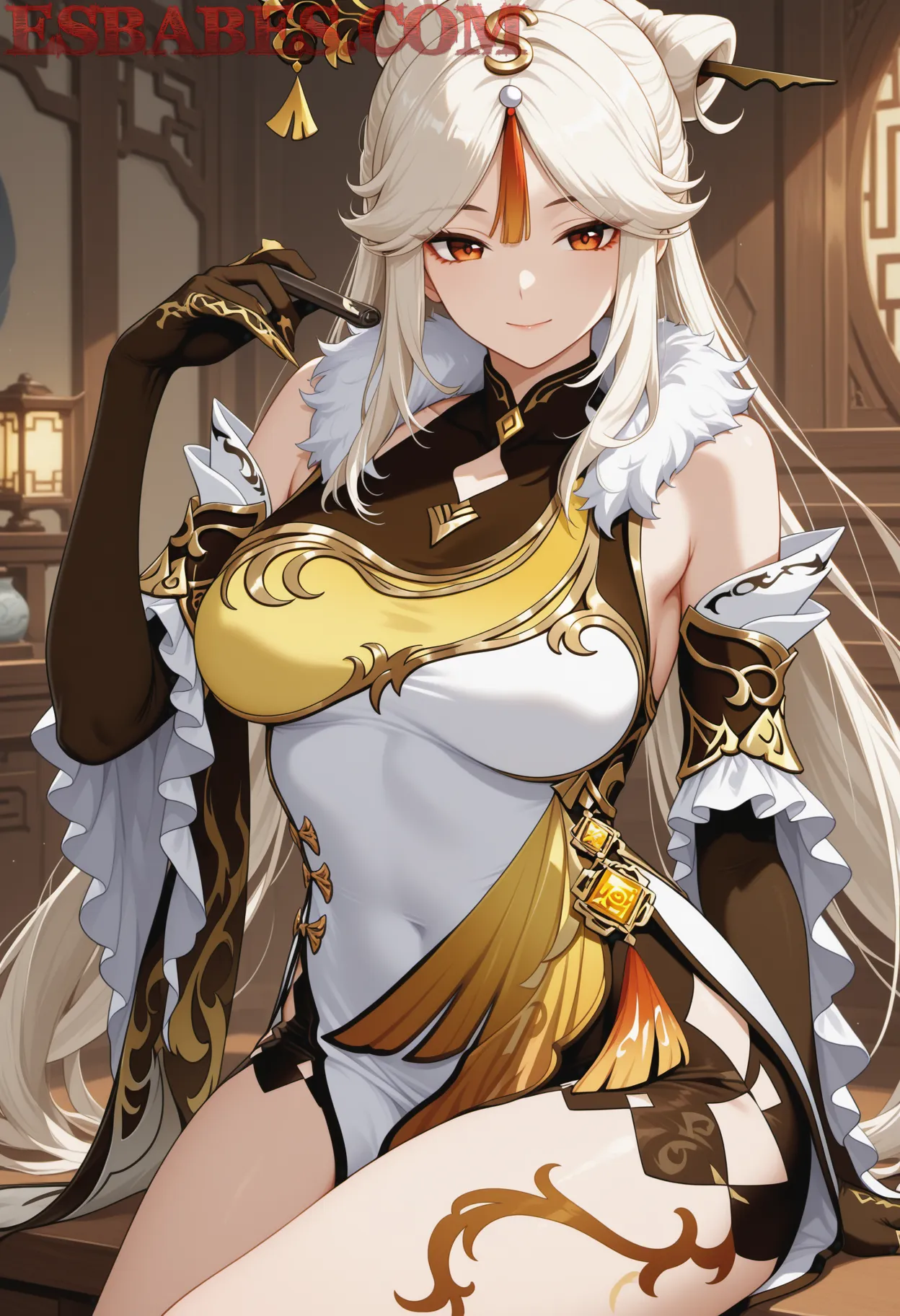 Arte ilustración increíble de One Piece Cosplay Fan Service Kemonomimi Tentacle generado por IA