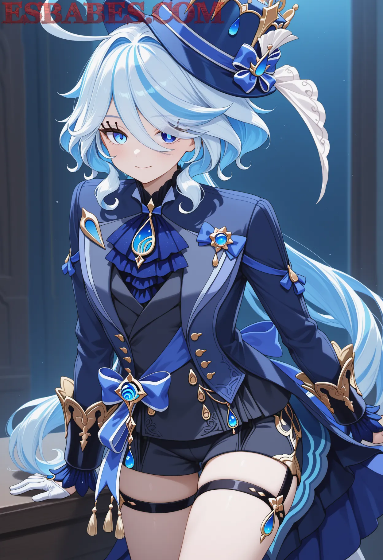 Arte ilustración increíble de Seinen Gojo Satoru Bishounen Harem Tsundere generado por IA