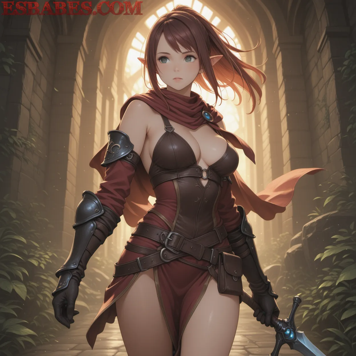 Arte ilustración increíble de Solo Leveling Anime Girl Best Anime Steins Gate Harem generado por IA