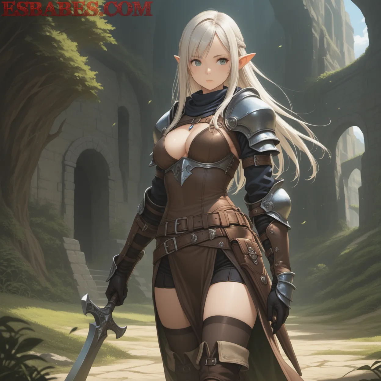 Arte ilustración increíble de Solo Leveling Apothecary Diaries Blue Box Anime Wallpaper Ecchi generado por IA