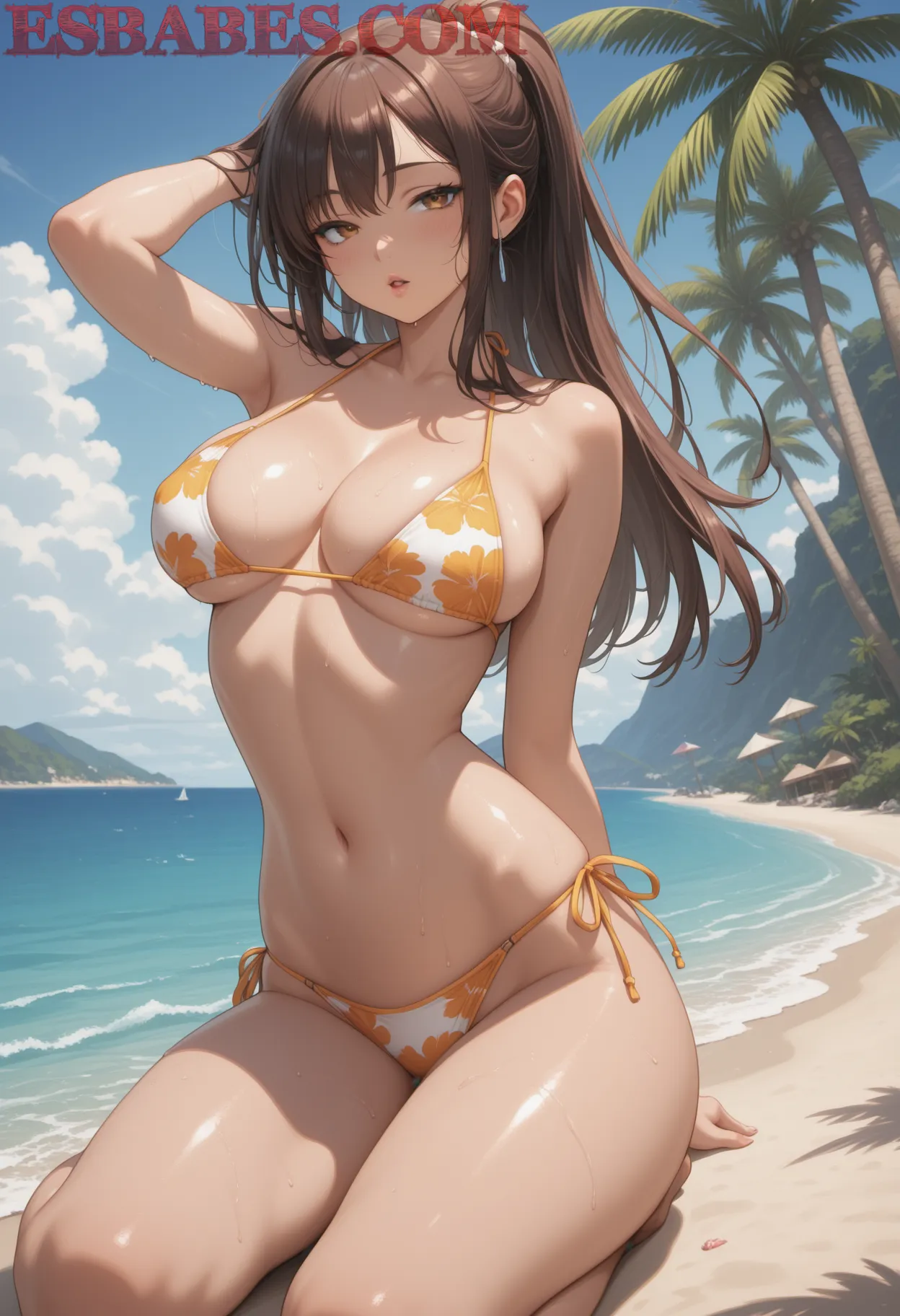 Arte ilustración increíble de Solo Leveling Naruto Fan Service Harem Reverse Harem generado por IA