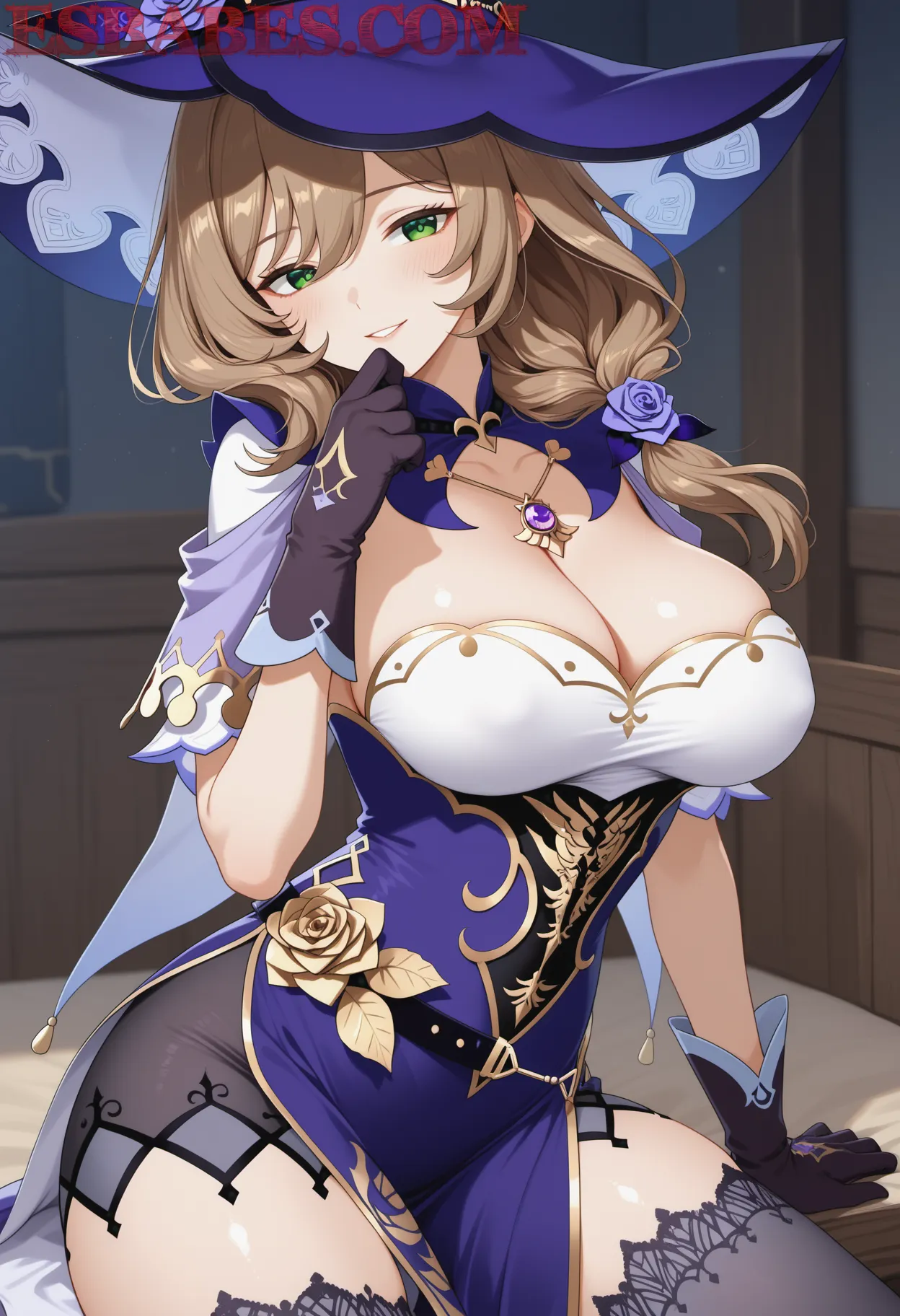 Arte ilustración increíble de Spy X Family Frieren Neon Genesis Evangelion Bishounen Maid generado por IA