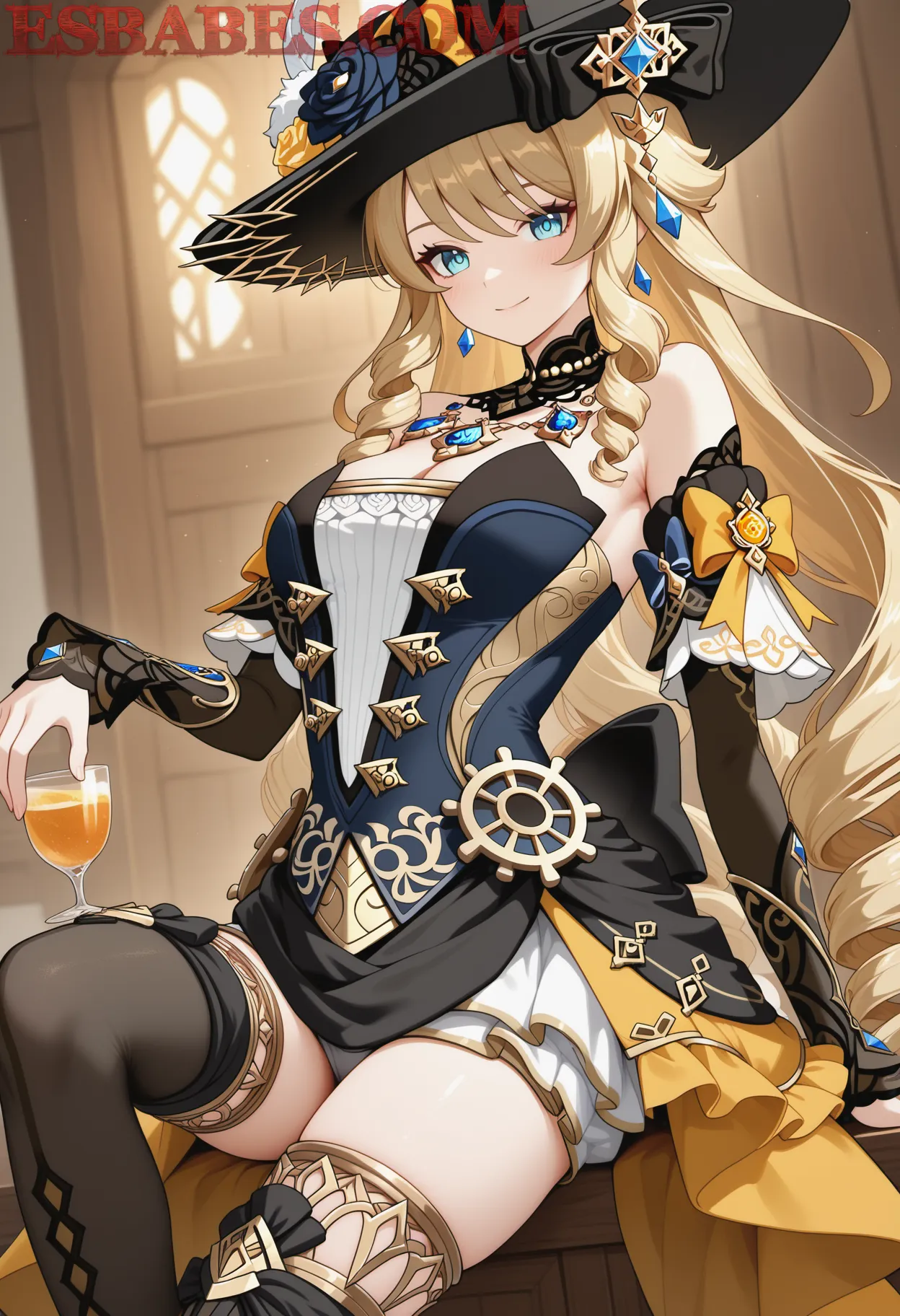 Arte ilustración increíble de Steins Gate Bishoujo Bishounen Harem Yandere generado por IA