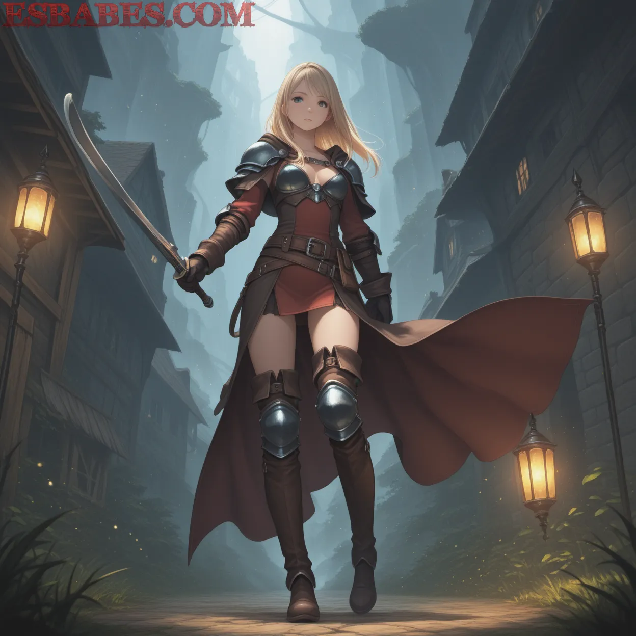 Arte ilustración increíble de Marina Inoue Gintama Yagyu Kyubei generado por IA