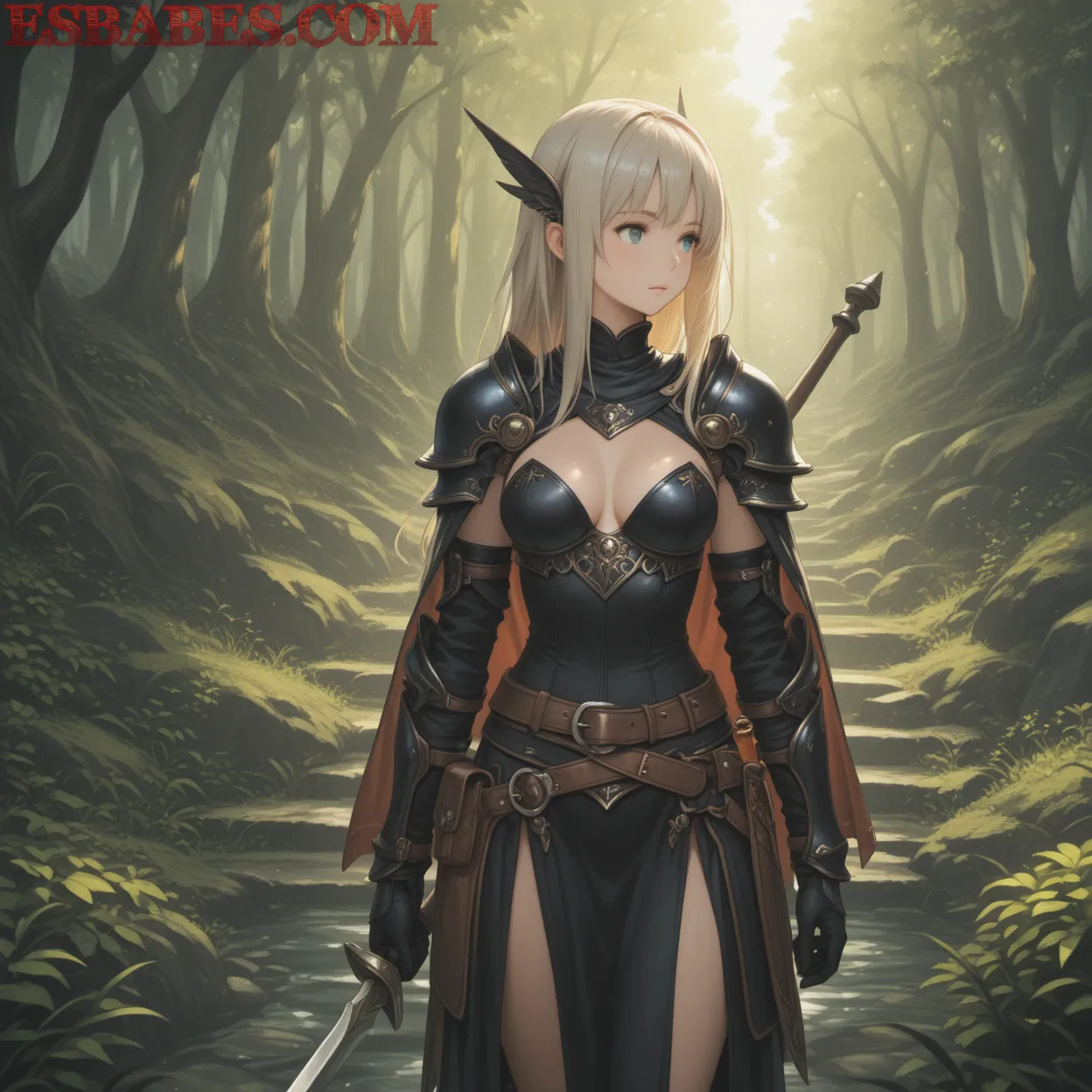 Arte ilustración increíble de Moza Sexy Nalgona Hermosa Desnuda generado por IA