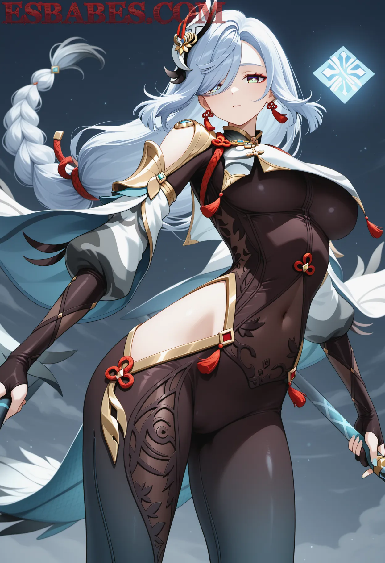 Arte ilustración increíble de Sayaka Senbongi Vs Otras Voz Femenina generado por IA