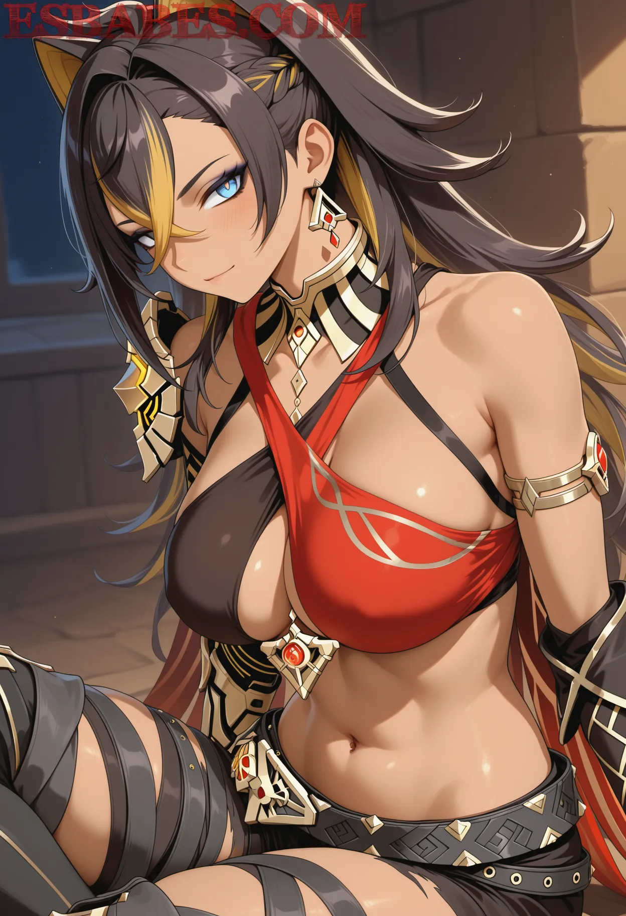 Arte ilustración increíble de Tomoyo Kurosawa Kumiko Hibike Euphonium generado por IA