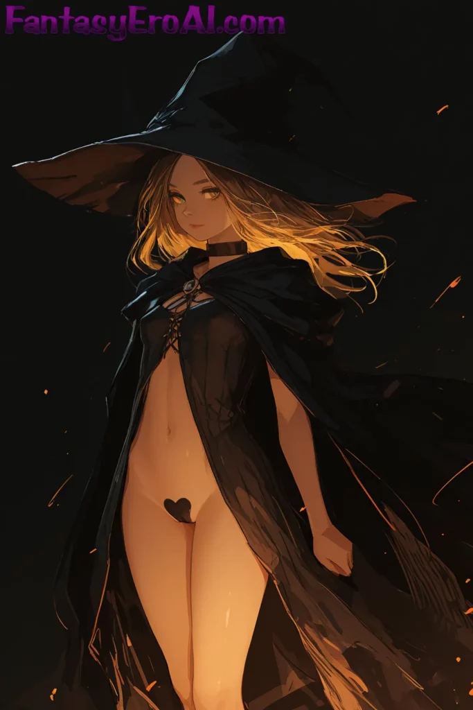 Bruja Alada en Cielo de Tormentas Mágicas