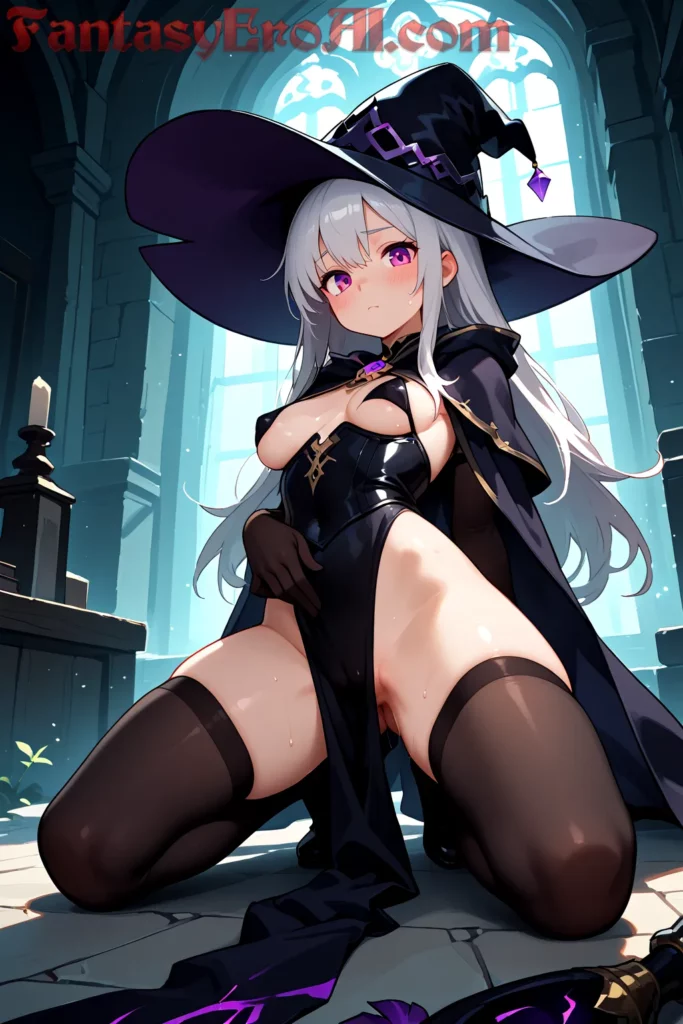 Guerrera Bruja en Castillo de Sombras Encantadas