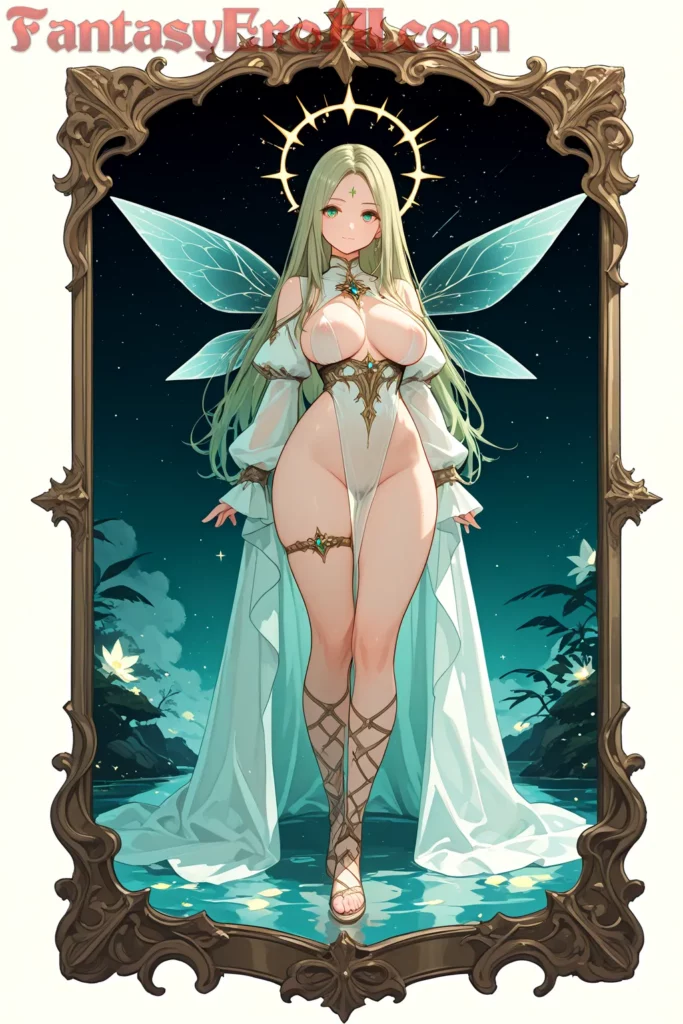 Hada Enigmática en Claro de Estrellas Caídas