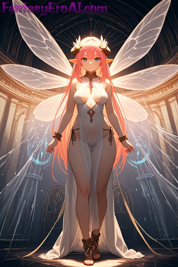 Hadas de luz belleza etérea creada con IA