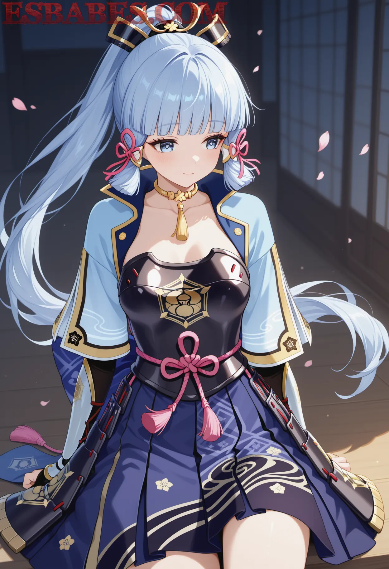 Arte ilustración increíble de Chica Anime Tetas Colgando generado por IA