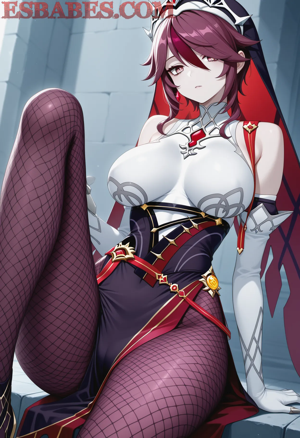 Arte ilustración increíble de Coconut Kitty Desnuda generado por IA