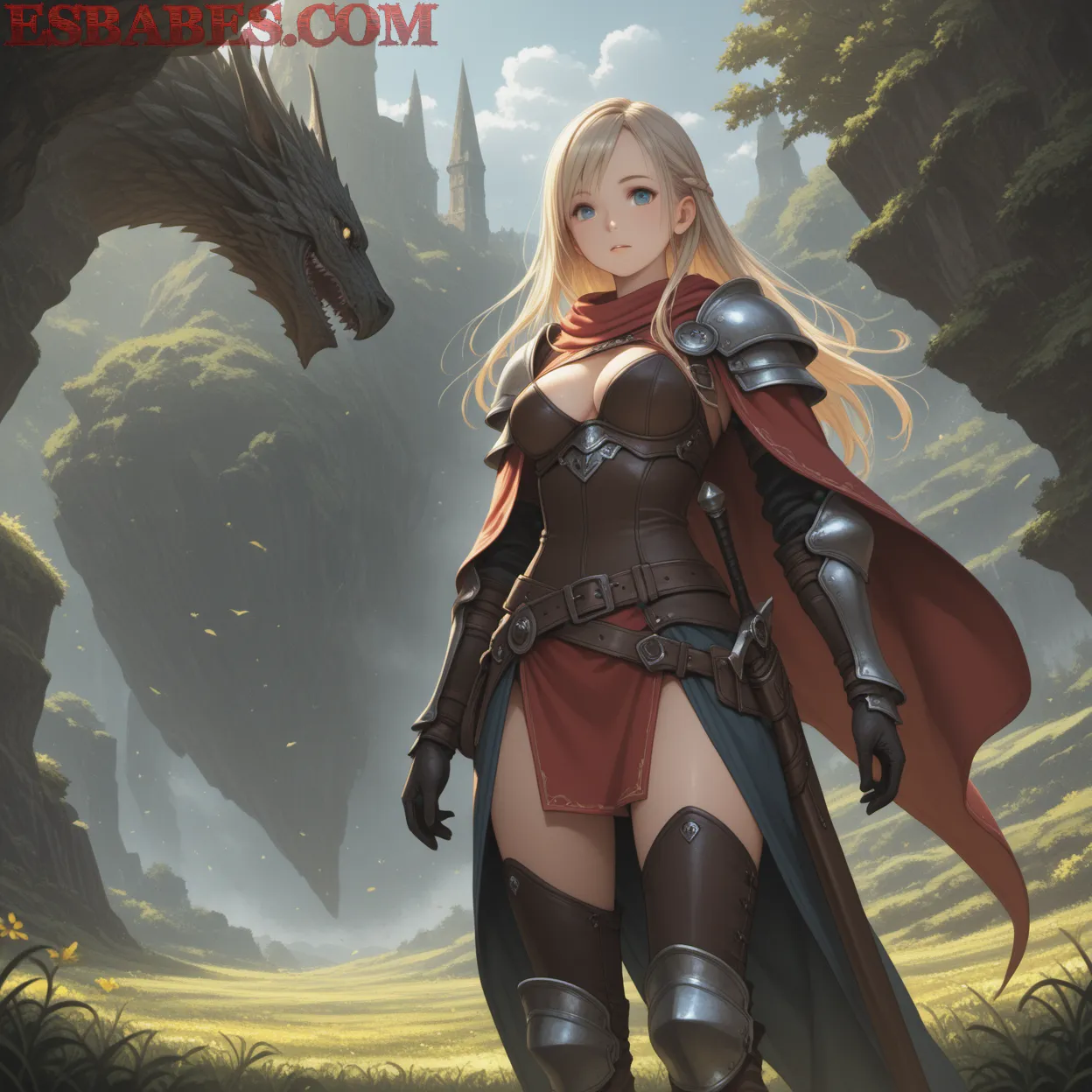 Arte ilustración increíble de Chloe Lamour generado por IA