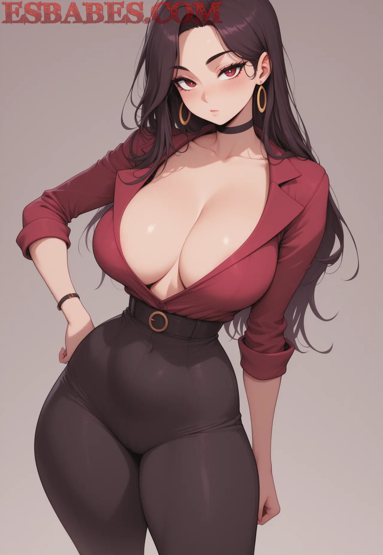 Arte ilustración increíble de Cristy Ren No Solo Tetas Gordas generado por IA