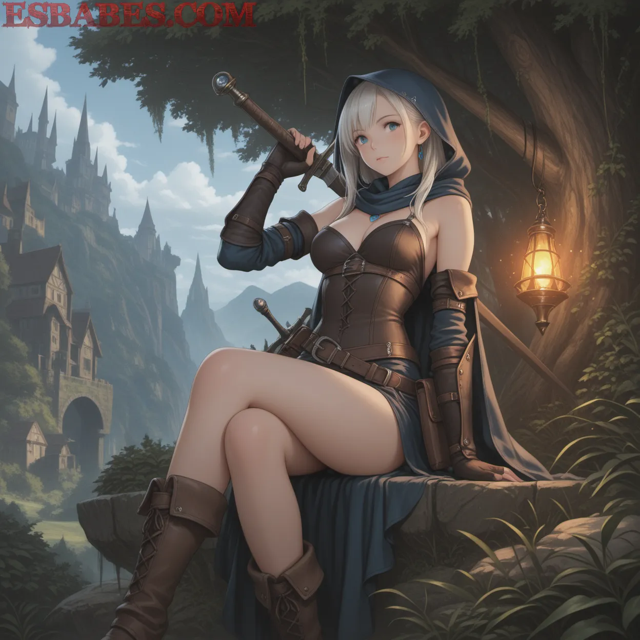 Arte ilustración increíble de Taylor Stevens Boobs generado por IA