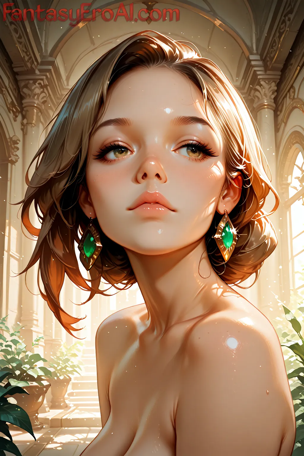 Arte hentai ilustración increíble de Ai Hada Misteriosa generado por IA