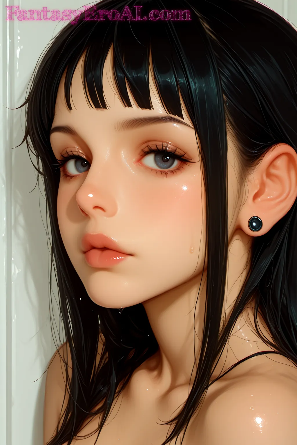 Arte hentai ilustración increíble de Asus Rog Zephyrus M16 Gu603zw generado por IA