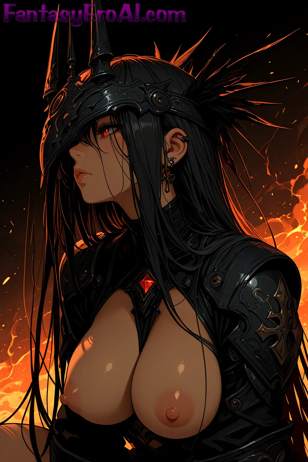 Arte hentai ilustración increíble de Belleza Acuatica generado por IA