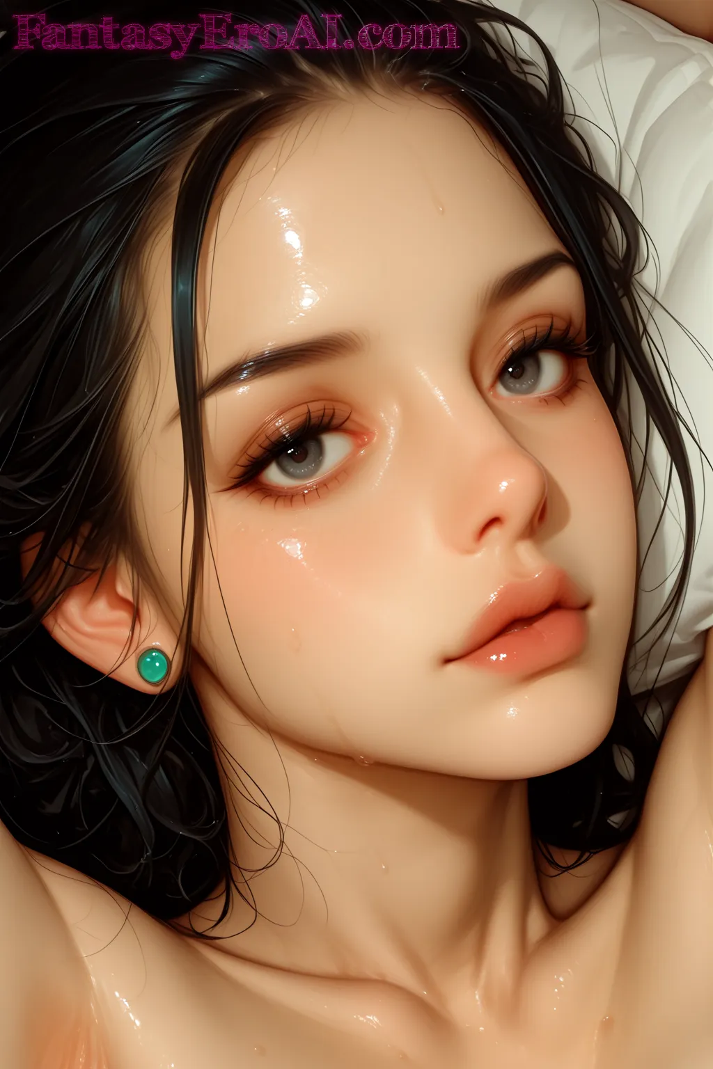 Arte hentai ilustración increíble de Bruja Fantasia Guerrera generado por IA