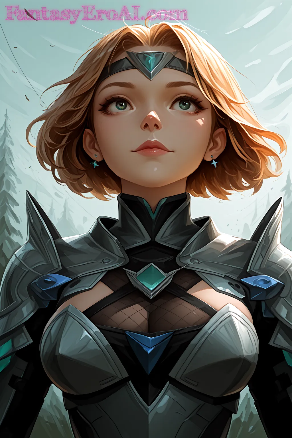 Arte hentai ilustración increíble de Chamaeleonidae O Camaleon generado por IA