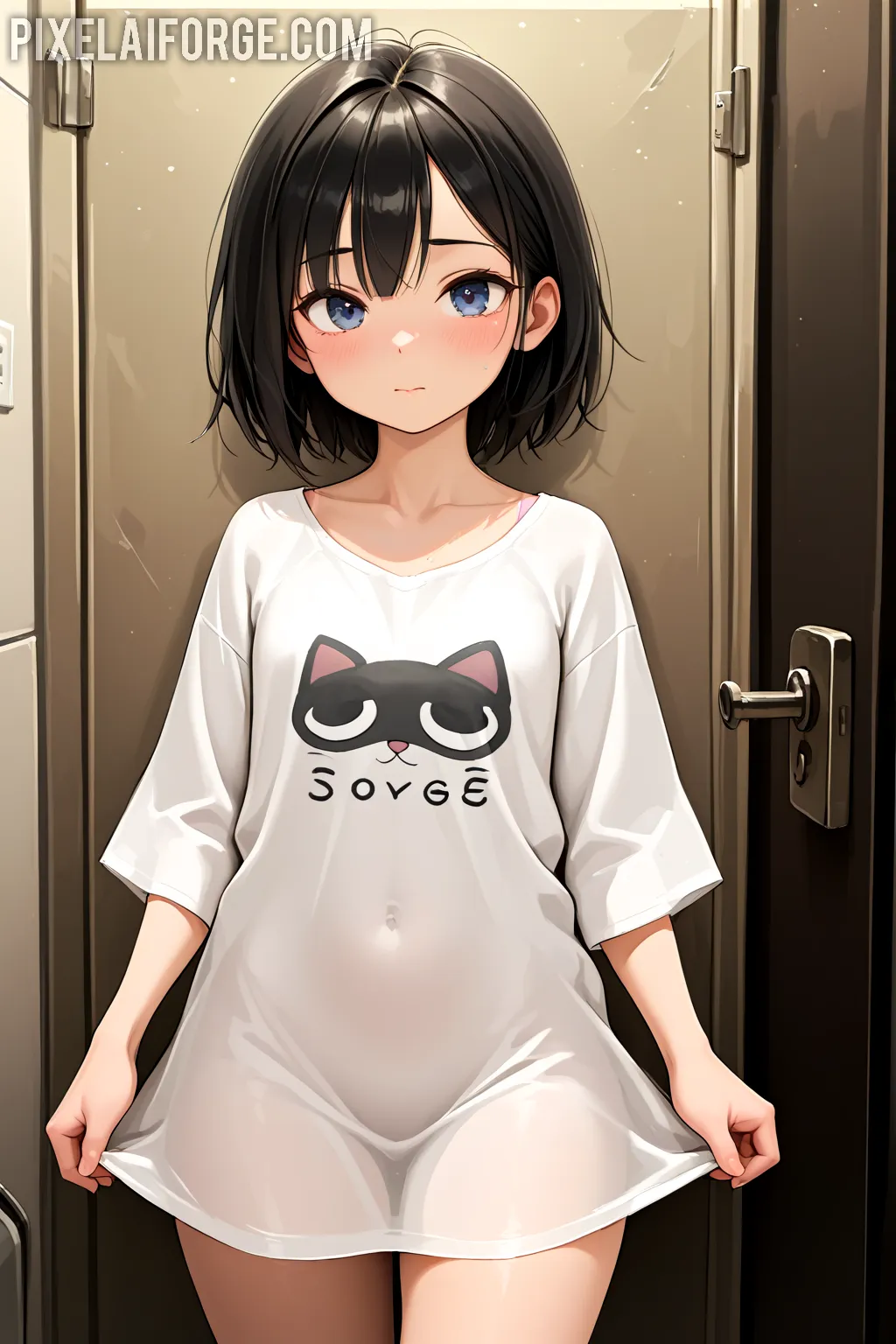 Arte hentai ilustración increíble de Colibri Abeja generado por IA