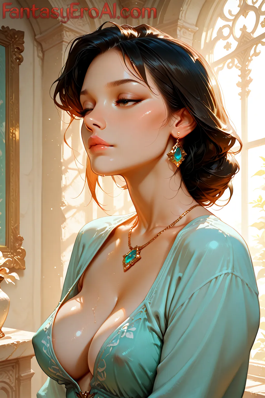 Arte hentai ilustración increíble de Ero Ia generado por IA