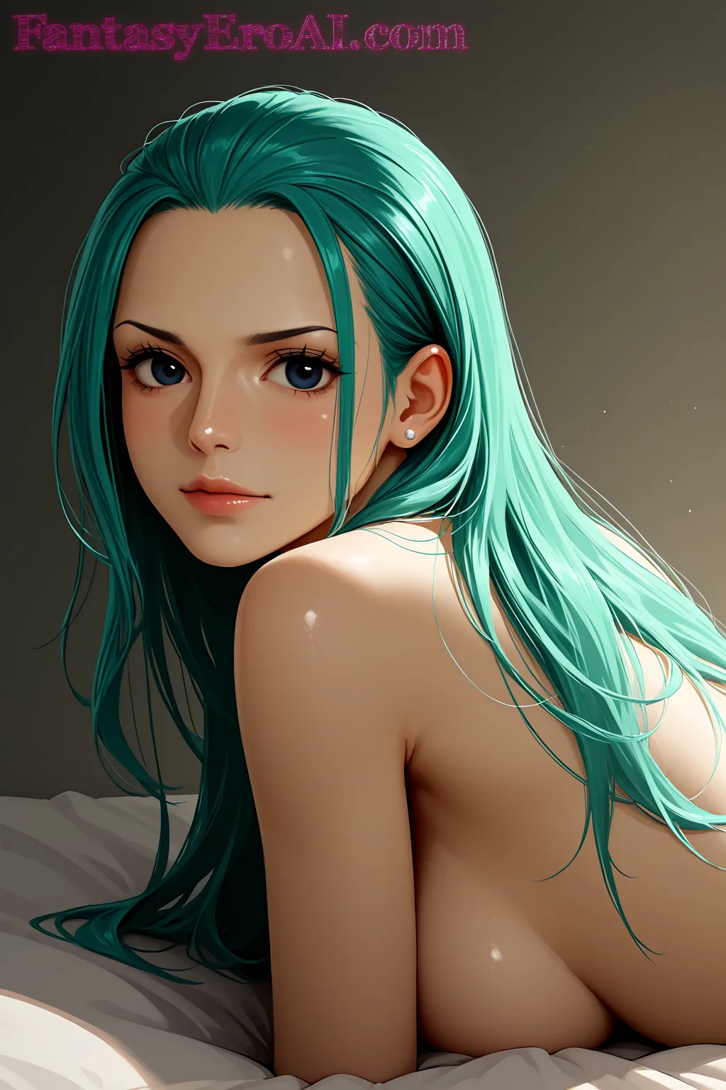 Arte hentai ilustración increíble de Guerrera Mistica generado por IA