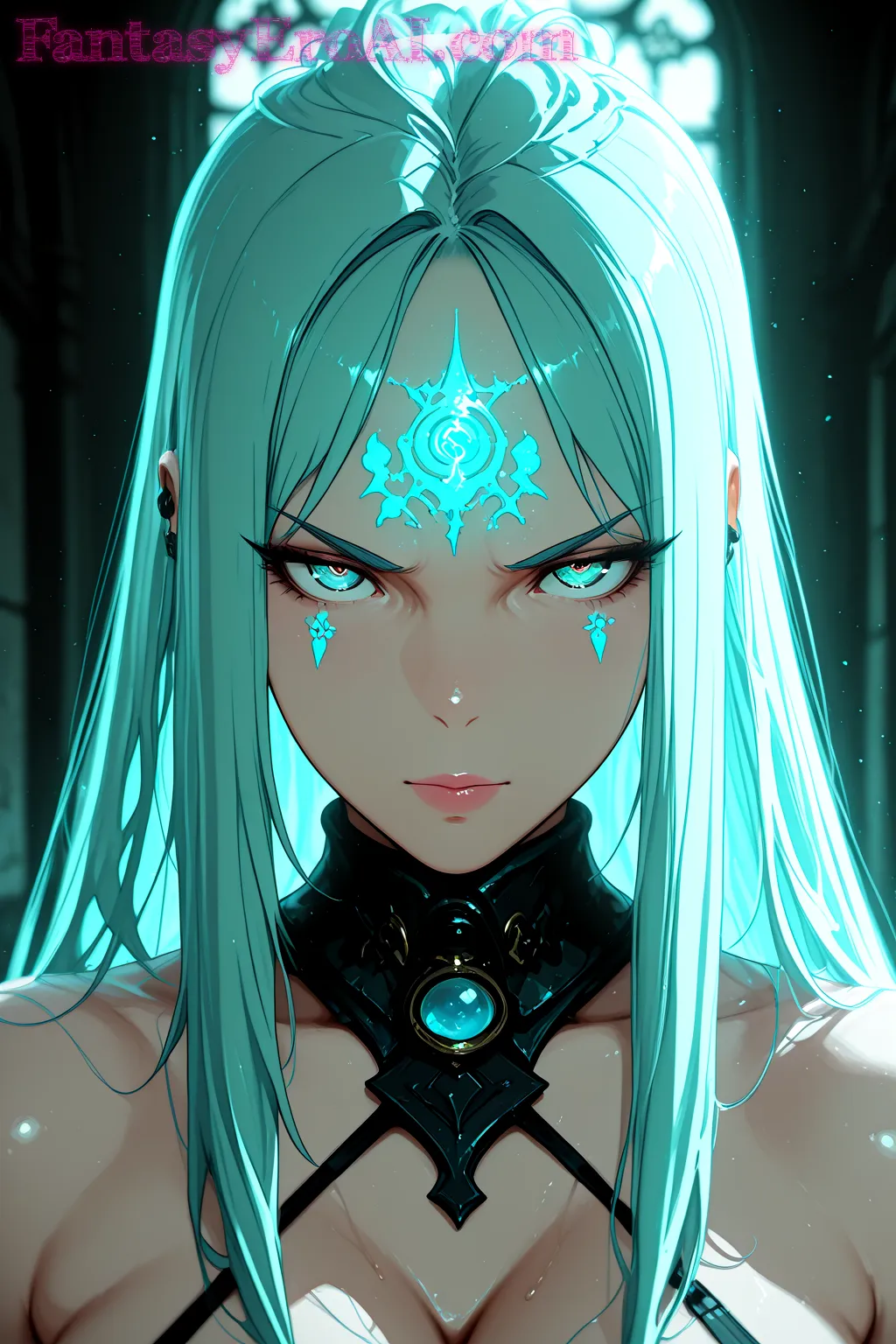 Arte hentai ilustración increíble de Hada Enigmatica En Claro De Estrellas Caidas generado por IA