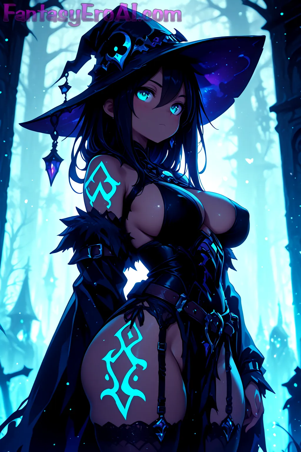 Arte hentai ilustración increíble de Hada Guardian En Jardin De Flores Eternas generado por IA