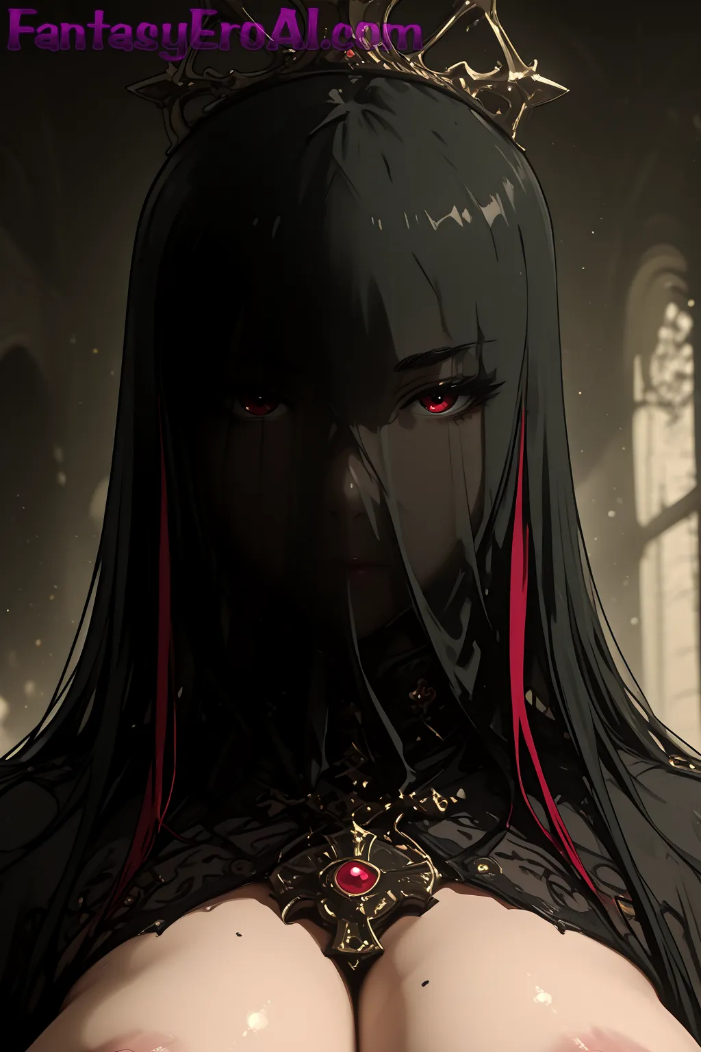 Arte hentai ilustración increíble de Imagen De Chica Con Aire De Emilia Clarke Flux 1 Dev generado por IA