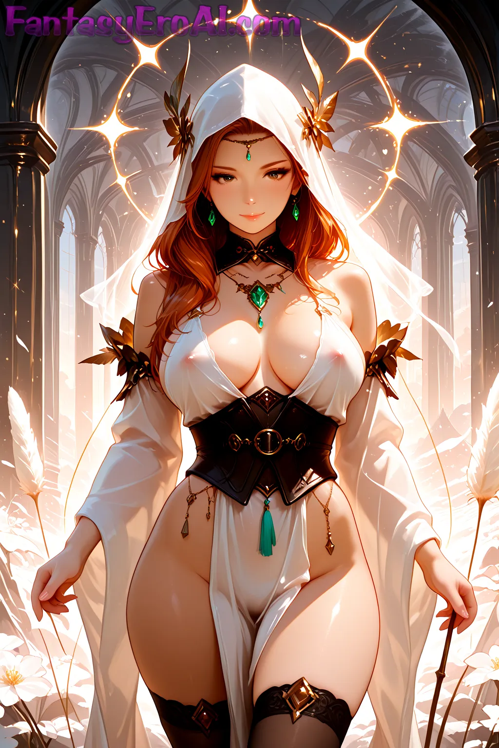 Arte hentai ilustración increíble de Lana Del Rey generado por IA