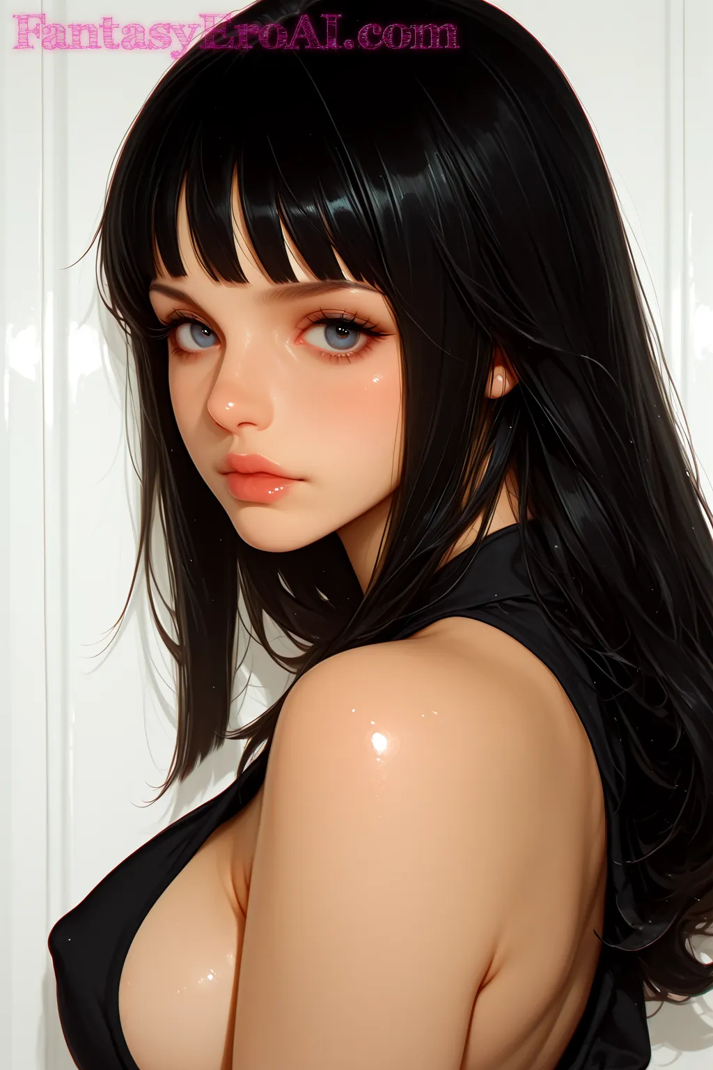 Arte hentai ilustración increíble de Pez Manta Raya generado por IA