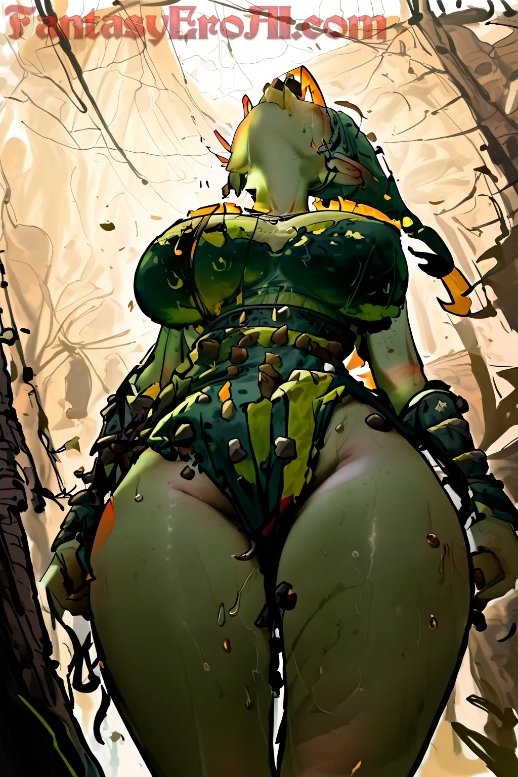 Arte hentai ilustración increíble de R34 Vanny Fnaf generado por IA