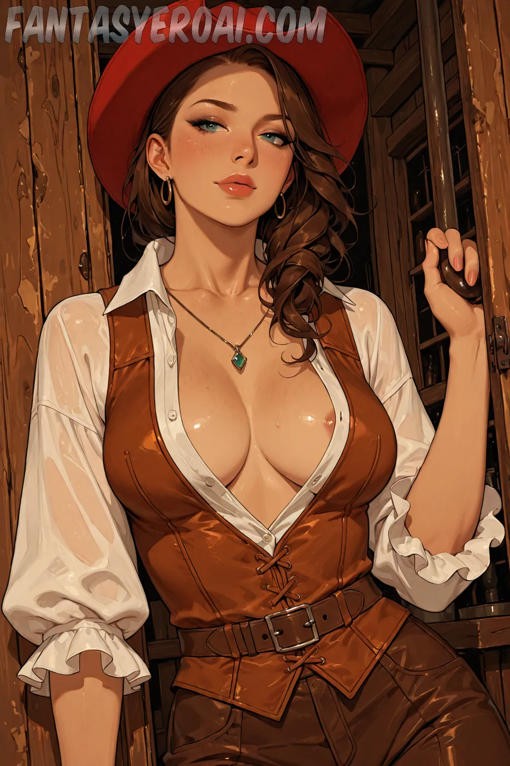 El Oeste Salvaje Erotica Cartoon Western generada por IA