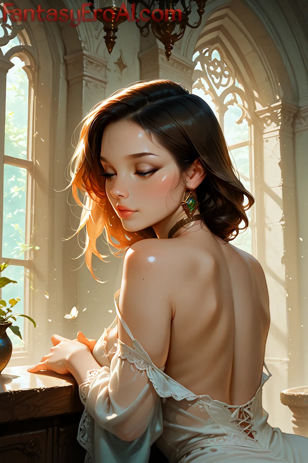 Arte hentai ilustración increíble de Adolescente Colombiana generado por IA