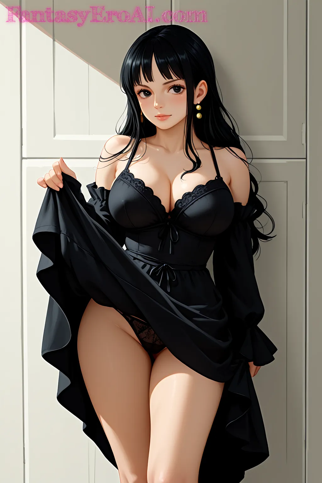 Arte hentai ilustración increíble de Ano Nuevo Lunar generado por IA