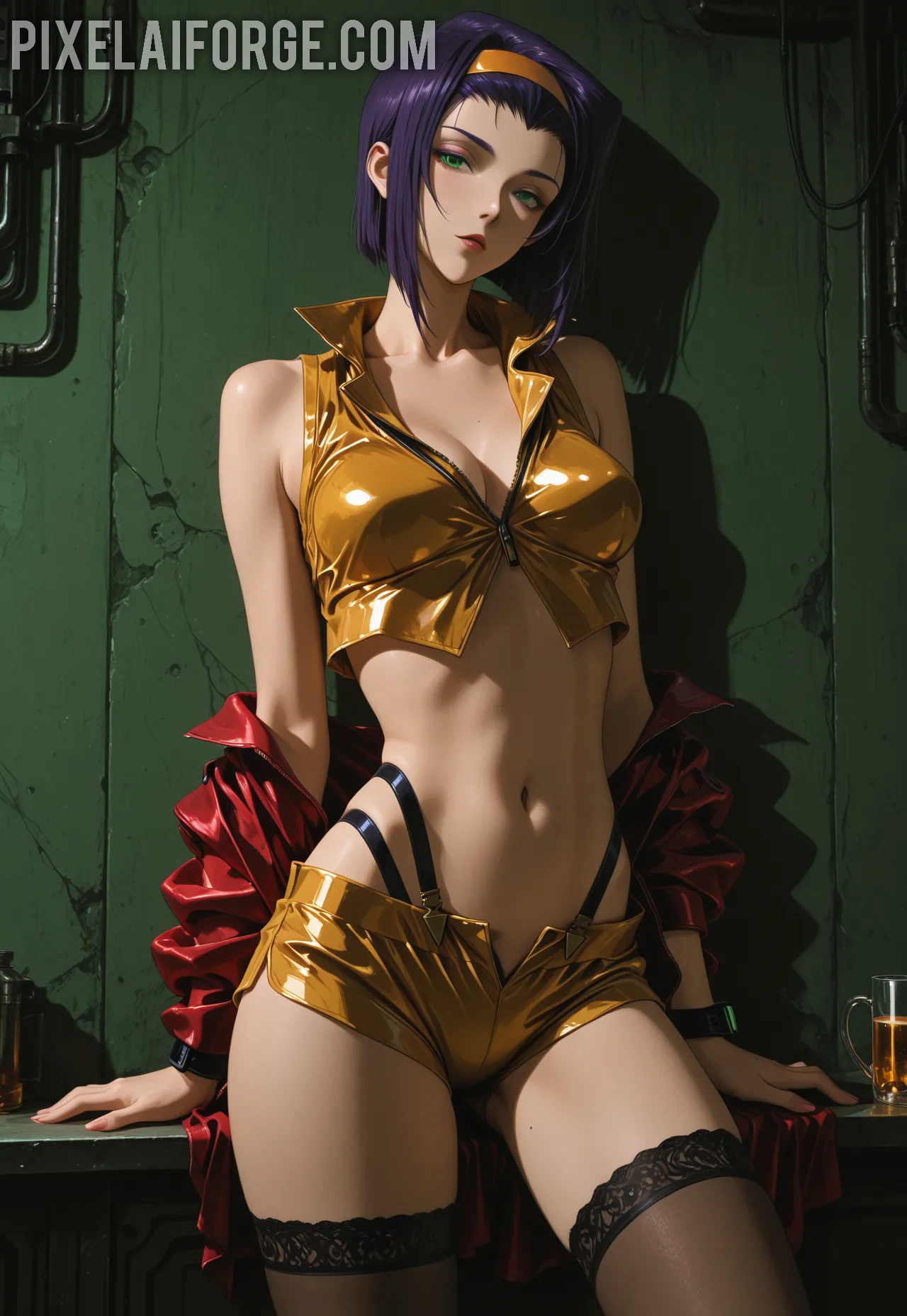 Arte hentai ilustración increíble de Barbaras Mujeres generado por IA