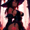 Arte hentai ilustración increíble de Chica Con Estilo Barbie Core Flux 1 Dev generado por IA