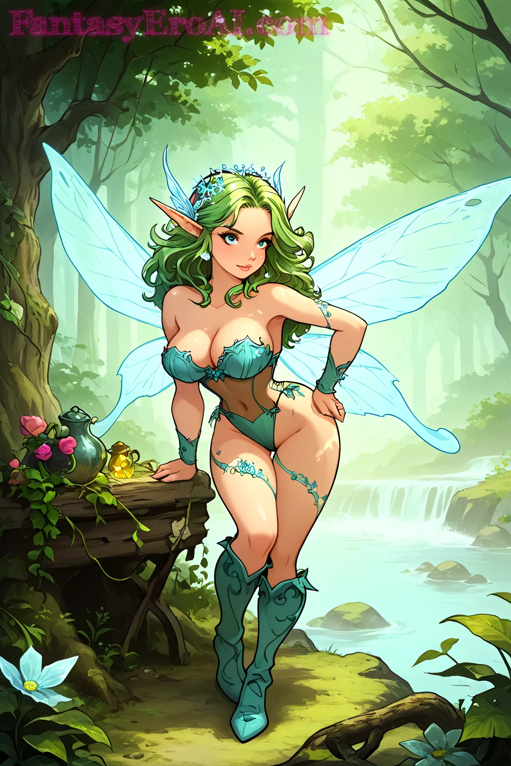 Arte hentai ilustración increíble de Contacta Con Nosotros 4 generado por IA