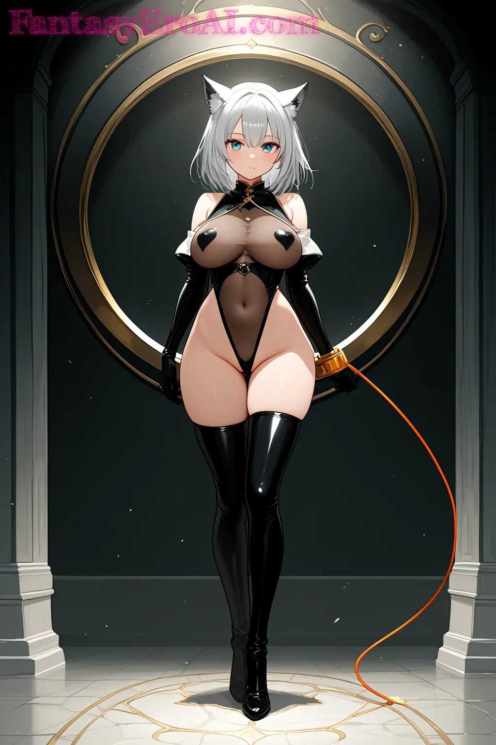 Arte hentai ilustración increíble de Desnuda En Coleccion generado por IA