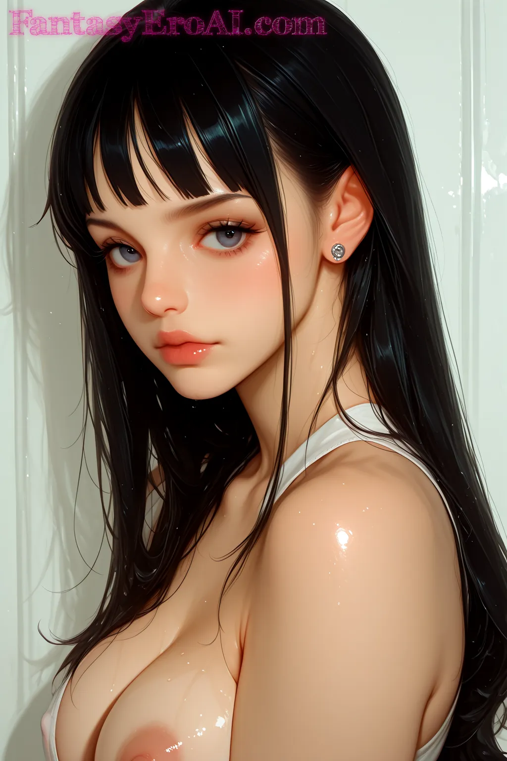 Arte hentai ilustración increíble de Desnuda Modelo generado por IA