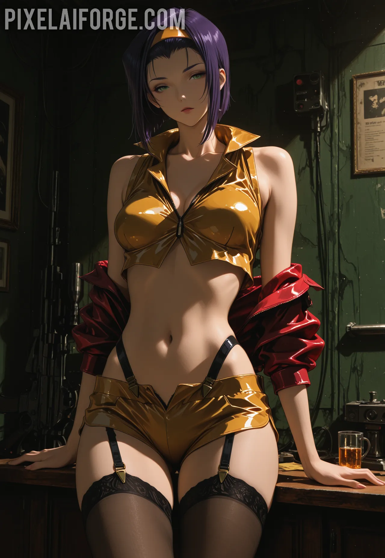 Arte hentai ilustración increíble de El Interior Del Restaurante Taitu Te Traslada Sutilmente Al Corazn De Egipto A Travs De Su Acertada Decoracin generado por IA