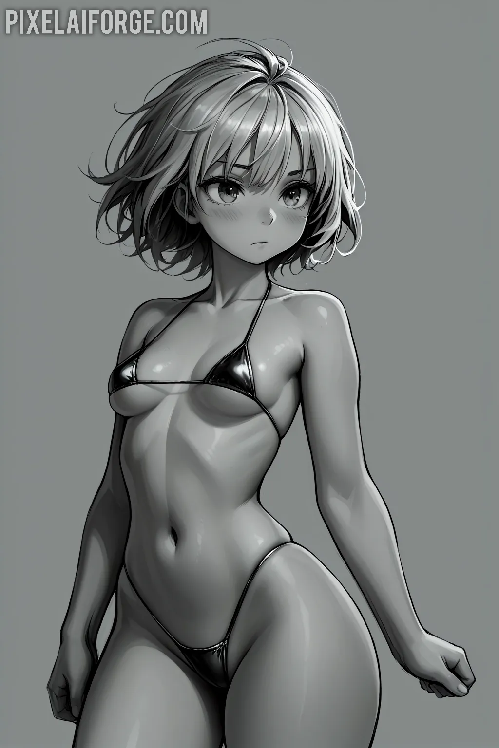 Arte hentai ilustración increíble de Ellie Nova Sesion De Yoga generado por IA