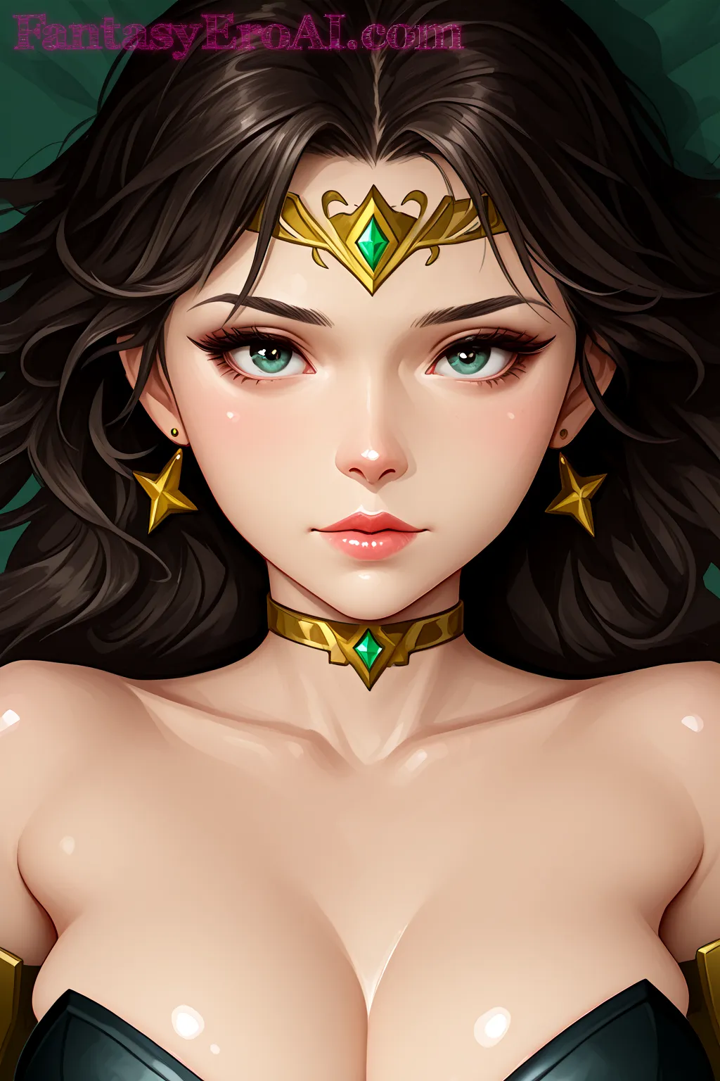 Arte hentai ilustración increíble de Elsa Hosk Hailey Bieber Y Katie Holmes Nos Demuestran Que El Color Negro No Es Para Nada Aburrido generado por IA