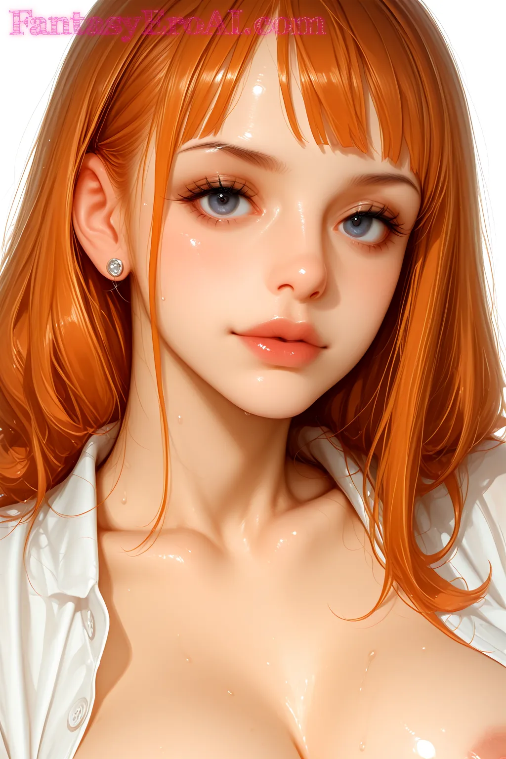 Arte hentai ilustración increíble de Gangas Apple generado por IA