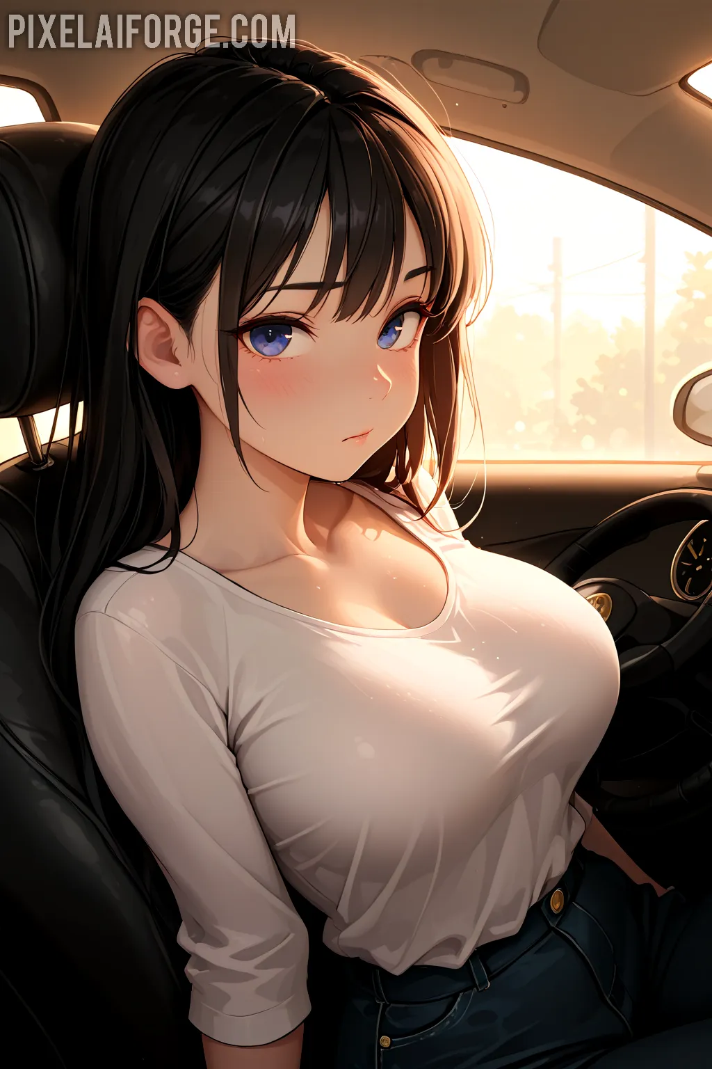 Arte hentai ilustración increíble de Gaviotas Anidando generado por IA