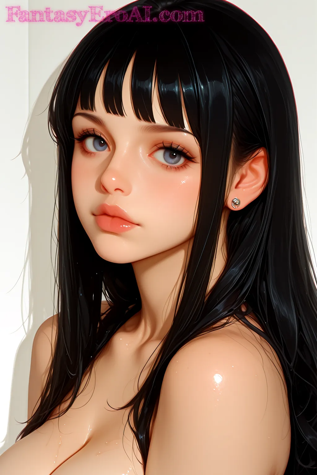 Arte hentai ilustración increíble de Luna De Miel generado por IA